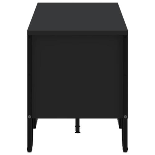 Tv-bord 180x34x41 cm konstrueret træ sort