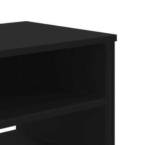 Tv-bord 180x34x41 cm konstrueret træ sort