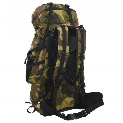 Vandretaske 80 l camouflage oxfordstof grøn