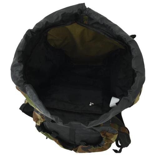 Vandretaske 80 l camouflage oxfordstof grøn