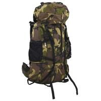 Vandretaske 60 l camouflage oxfordstof grøn