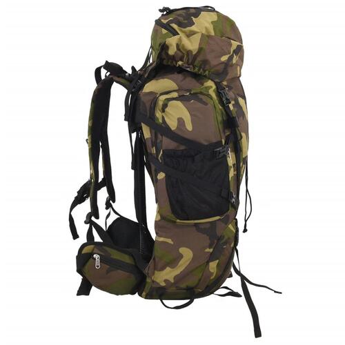 Vandretaske 60 l camouflage oxfordstof grøn