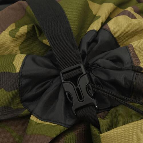 Vandretaske 60 l camouflage oxfordstof grøn