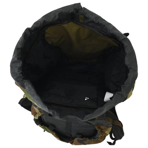 Vandretaske 60 l camouflage oxfordstof grøn
