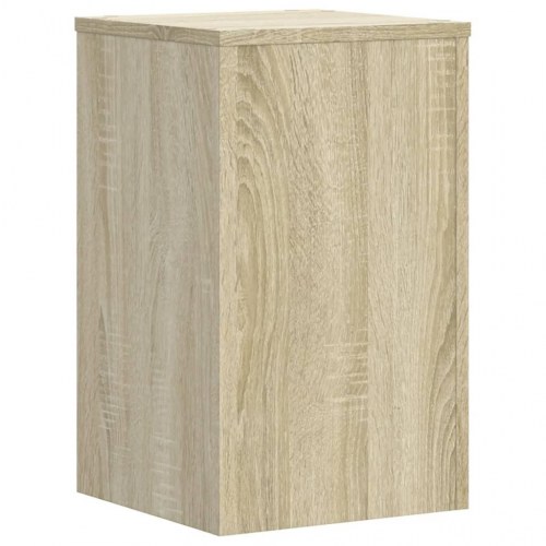 Plantestativer sæt af 2 - 30×30×50 cm i konstrueret træ, sonoma-eg