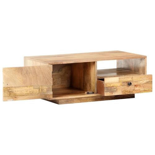 Sofabord 90x50x35 cm massivt mangotræ