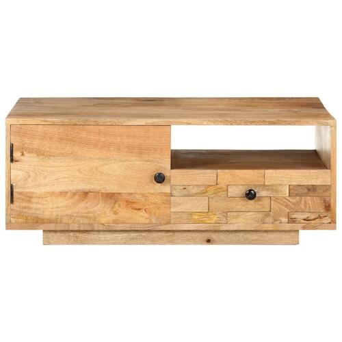 Sofabord 90x50x35 cm massivt mangotræ