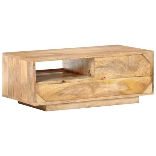 Sofabord 90x50x35 cm massivt mangotræ