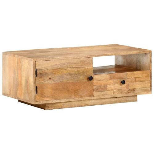 Sofabord 90x50x35 cm massivt mangotræ