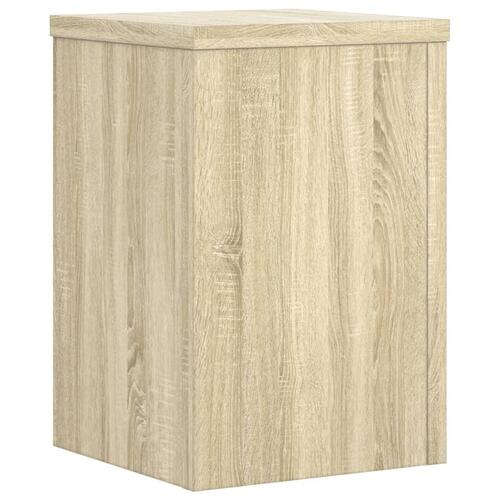 Plantestativer 2 stk. 25x25x35 cm konstrueret træ sonoma-eg