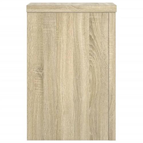 Plantestativer 2 stk. 25x25x35 cm konstrueret træ sonoma-eg