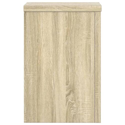 Plantestativer 2 stk. 25x25x35 cm konstrueret træ sonoma-eg