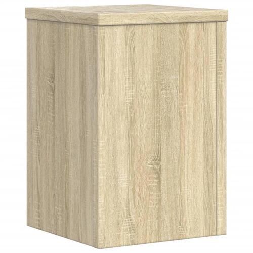 Plantestativer 2 stk. 25x25x35 cm konstrueret træ sonoma-eg