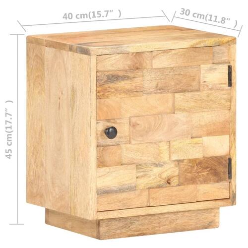 Sengeskab 40x30x45 cm massivt mangotræ