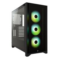 ATX Semi-tårn kasse Corsair iCUE 4000X RGB Sort