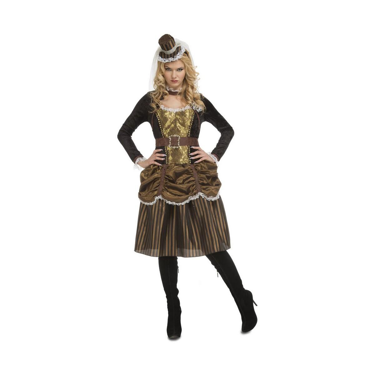 Kostume til voksne - dame steampunk M/L billede