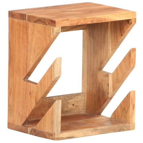 Væghængt skateboardstativ 25x20x30 cm massivt akacietræ