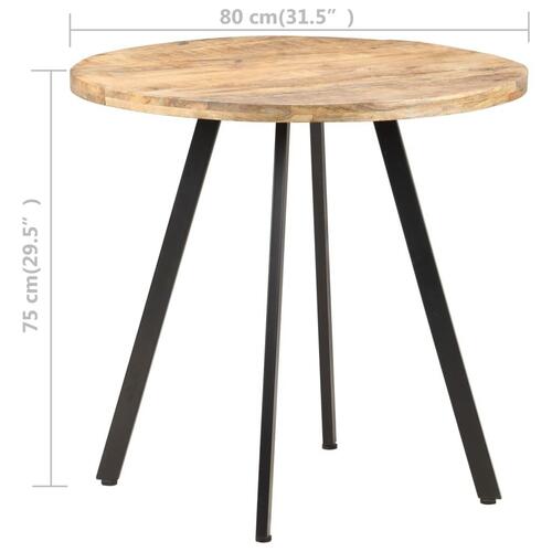 Spisebord 80 cm ru mangotræ