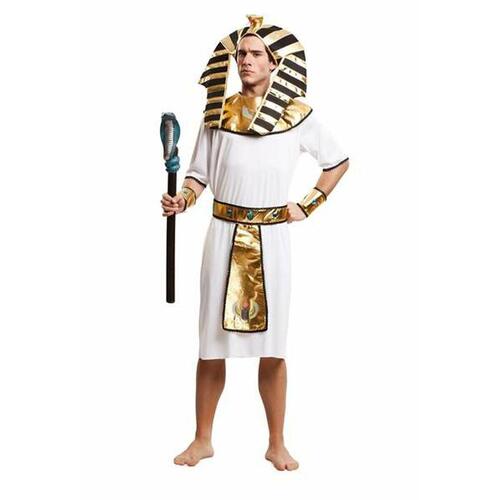 Kostume til voksne Egyptian Gold Hvid