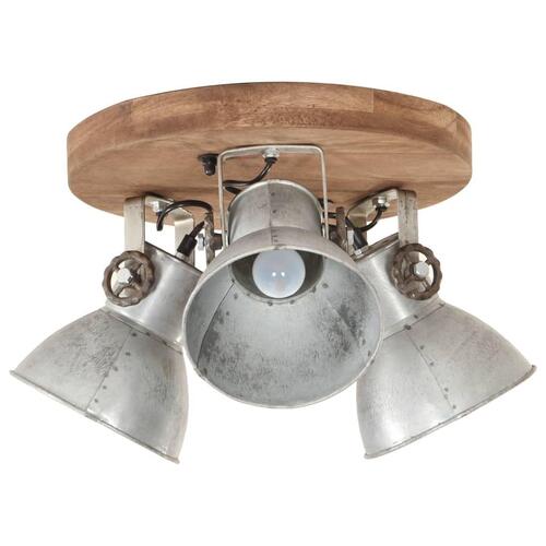 Industriel loftlampe 25 W 42x27 cm E27 sølvfarvet