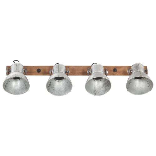 Industriel væglampe 90x25 cm E27 sølvfarvet