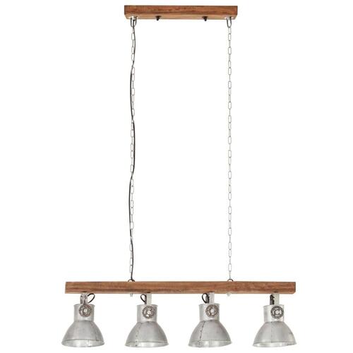 Industriel loftlampe E27 mangotræ sølvfarvet