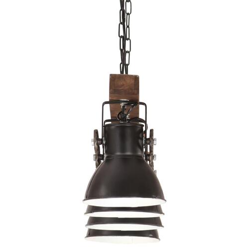 Industriel loftlampe E27 mangotræ sort