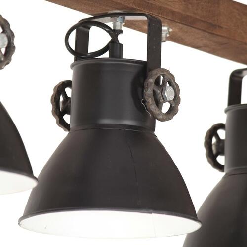 Industriel loftlampe E27 mangotræ sort