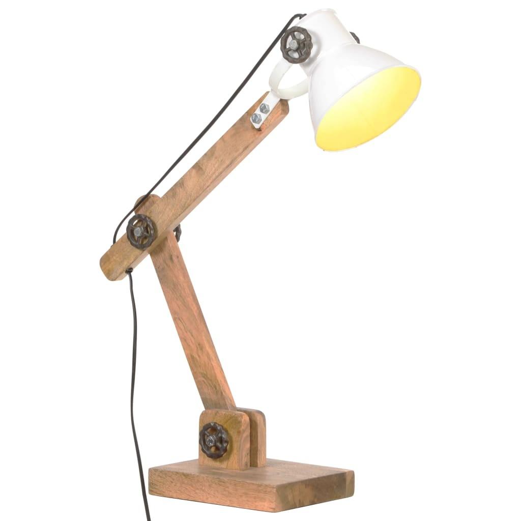 Industriel skrivebordslampe 58x18x90 cm E27 rund hvid