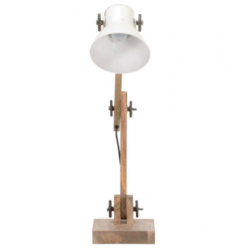 Industriel skrivebordslampe 58x18x90 cm E27 rund hvid