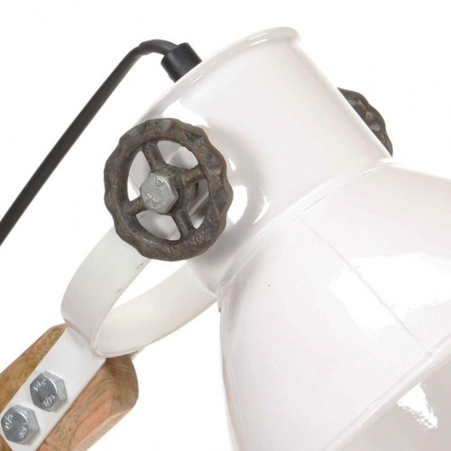 Industriel skrivebordslampe 58x18x90 cm E27 rund hvid