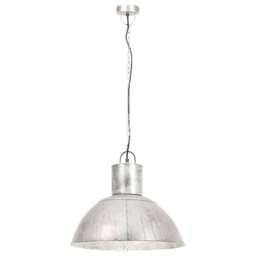 Hængelampe 25 W rund 48 cm E27 sølvfarvet