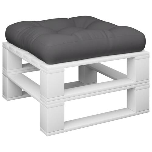 Pallehynde 60x61,5x10 cm stof antracitgrå