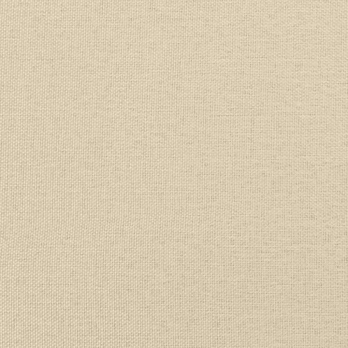 Kontinentalseng med madras 140x200 cm stof cremefarvet