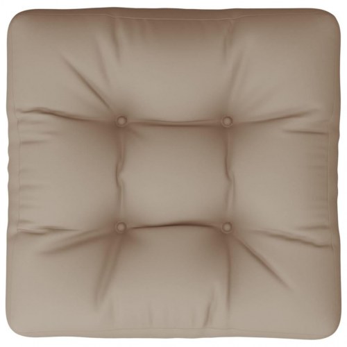 Pallehynde 50 × 50 × 12 cm - stof, gråbrun