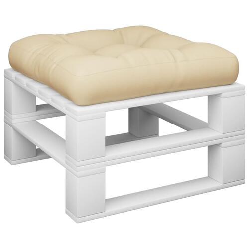 Pallehynde 60x60x12 cm stof beige