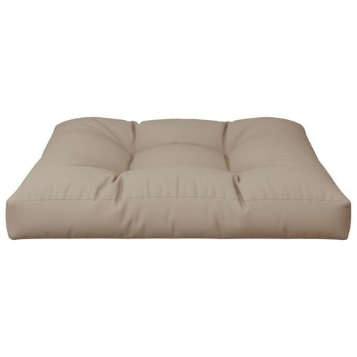 Pallehynde 80x80x12 cm stof gråbrun