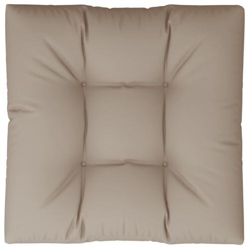 Pallehynde 80x80x12 cm stof gråbrun