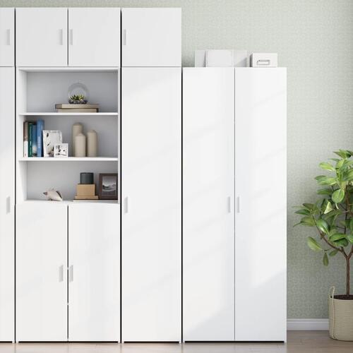 Skab 40x42,5x225 cm smalt konstrueret træ hvid