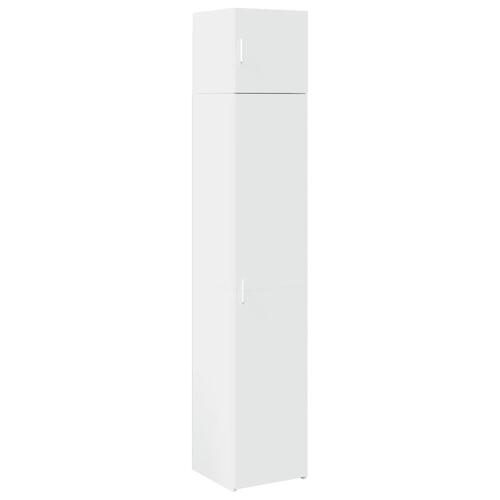 Skab 40x42,5x225 cm smalt konstrueret træ hvid
