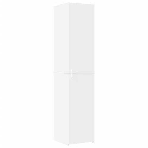 Skab 40x42,5x225 cm smalt konstrueret træ hvid