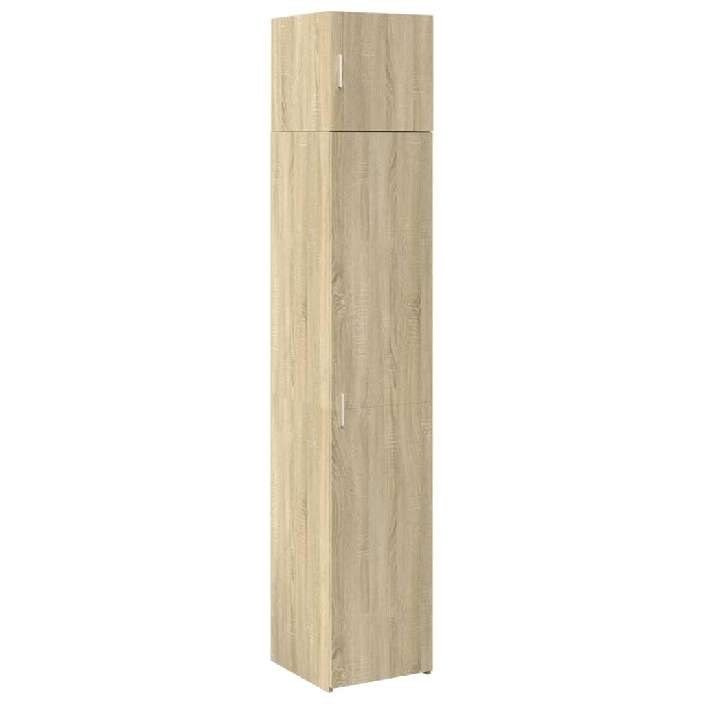 Skab 40x42,5x225 cm smalt konstrueret træ sonoma-eg