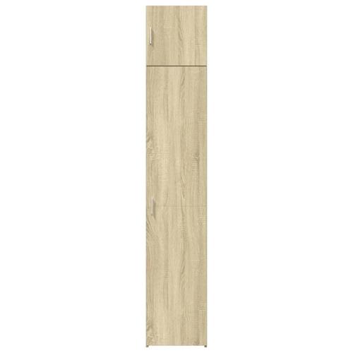 Skab 40x42,5x225 cm smalt konstrueret træ sonoma-eg
