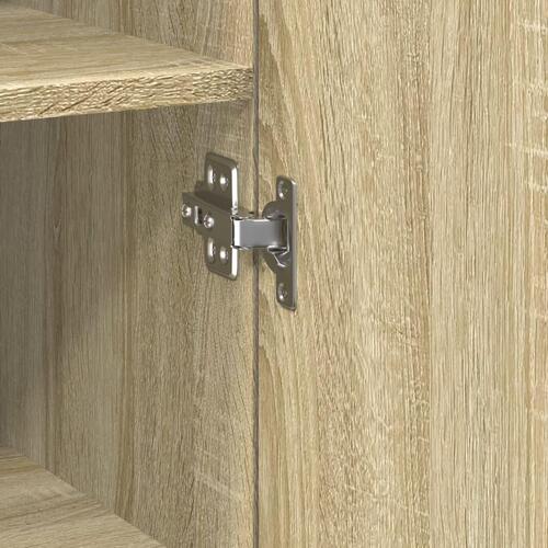 Skab 40x42,5x225 cm smalt konstrueret træ sonoma-eg