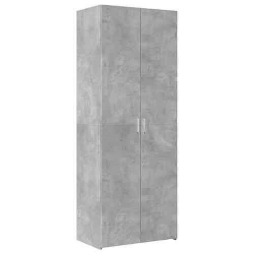 Skab 70x42,5x225 cm konstrueret træ betongrå