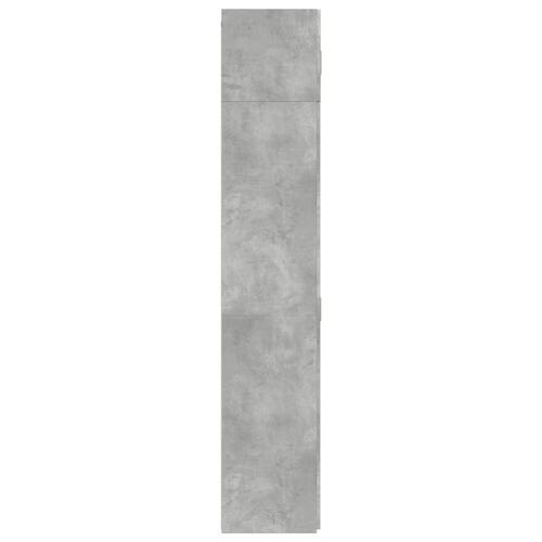 Skab 70x42,5x225 cm konstrueret træ betongrå