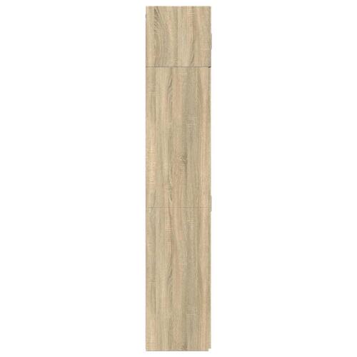 Skab 70x42,5x225 cm smalt konstrueret træ sonoma-eg