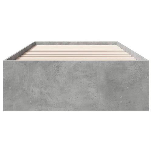 Sengeramme 100x200 cm konstrueret træ betongrå