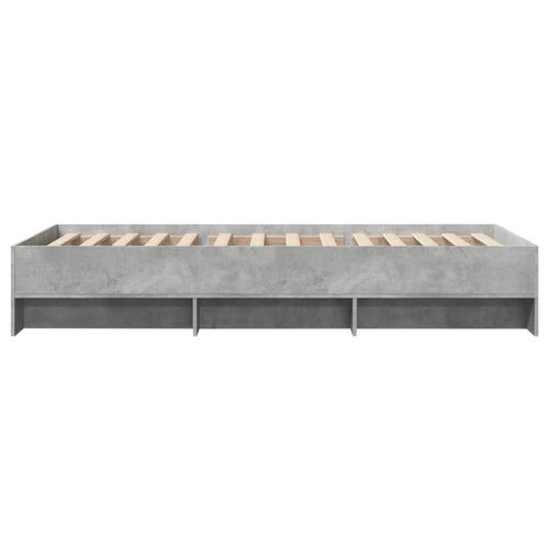 Sengeramme 100x200 cm konstrueret træ betongrå