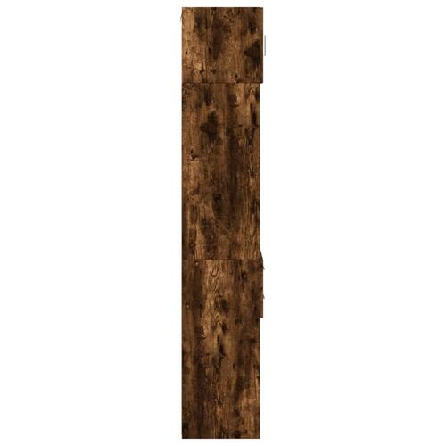 Skab 40x42,5x225 cm smalt konstrueret træ røget egetræsfarve